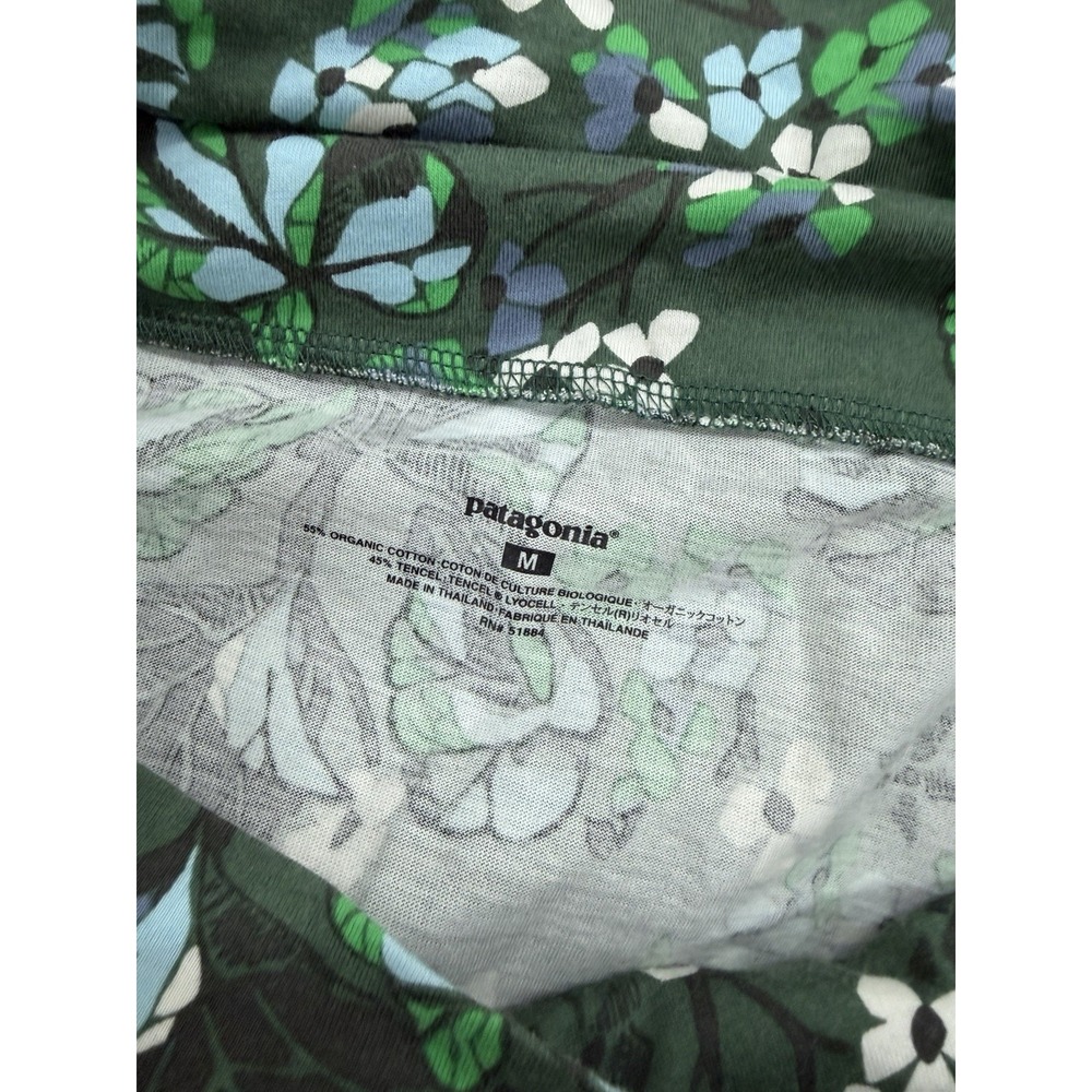 Patagonia Lithia Convertible Skirt Halter Top Multicolor Greens Floral Medium - Picture 3 of 5